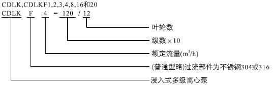 CDLK/CDLKF浸入式多級(jí)離心泵